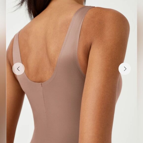 EUC SPANX shape™ Women's  Slimming Invisible Tank Brief Bodysuit Cafe Au Lait - Picture 5 of 12